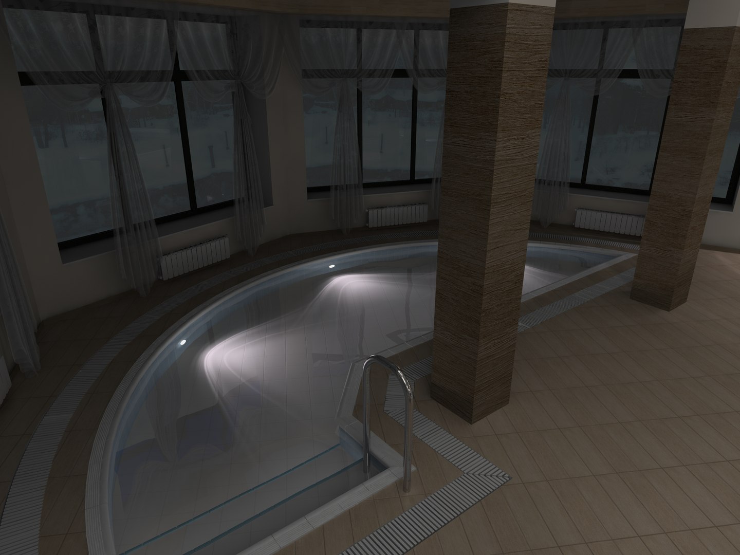 3d Interior Swimming Pool