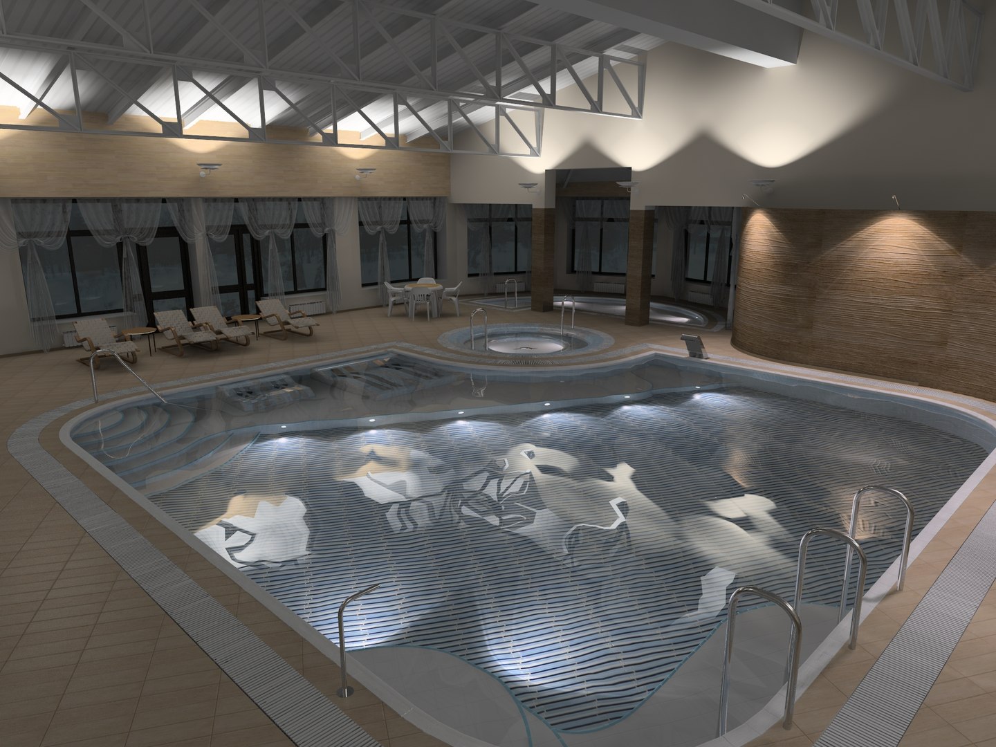 3d Interior Swimming Pool