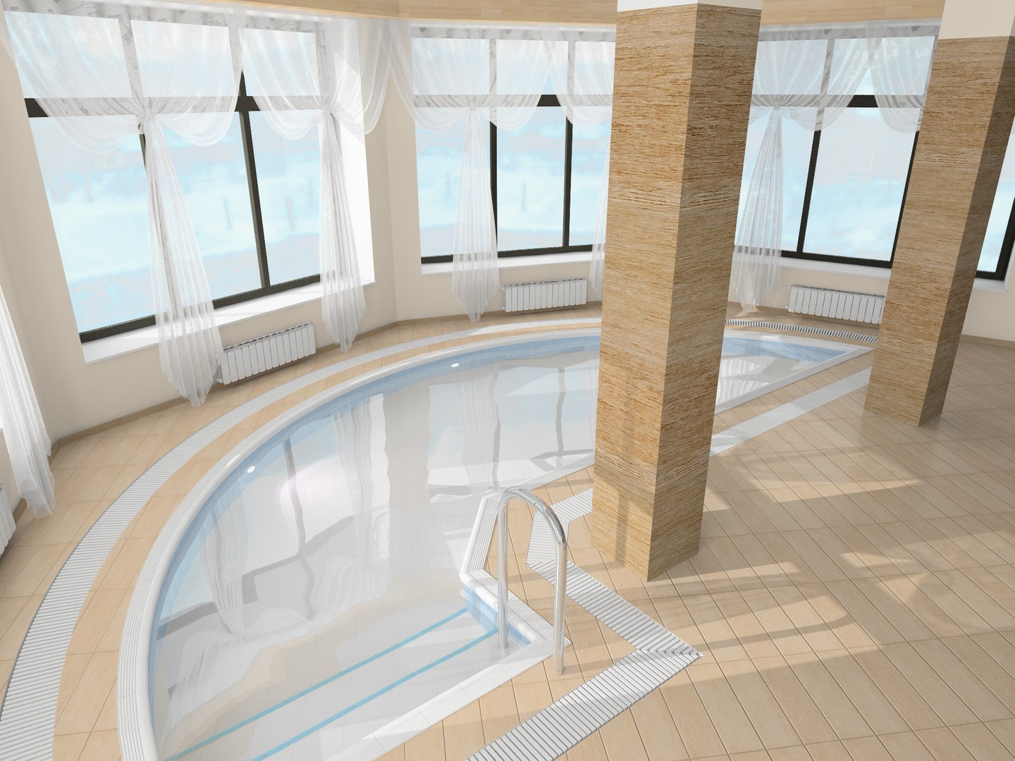 3d Interior Swimming Pool