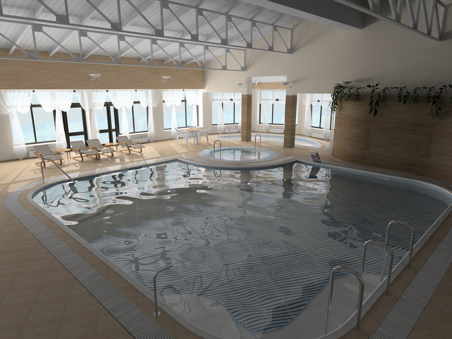 3d Interior Swimming Pool