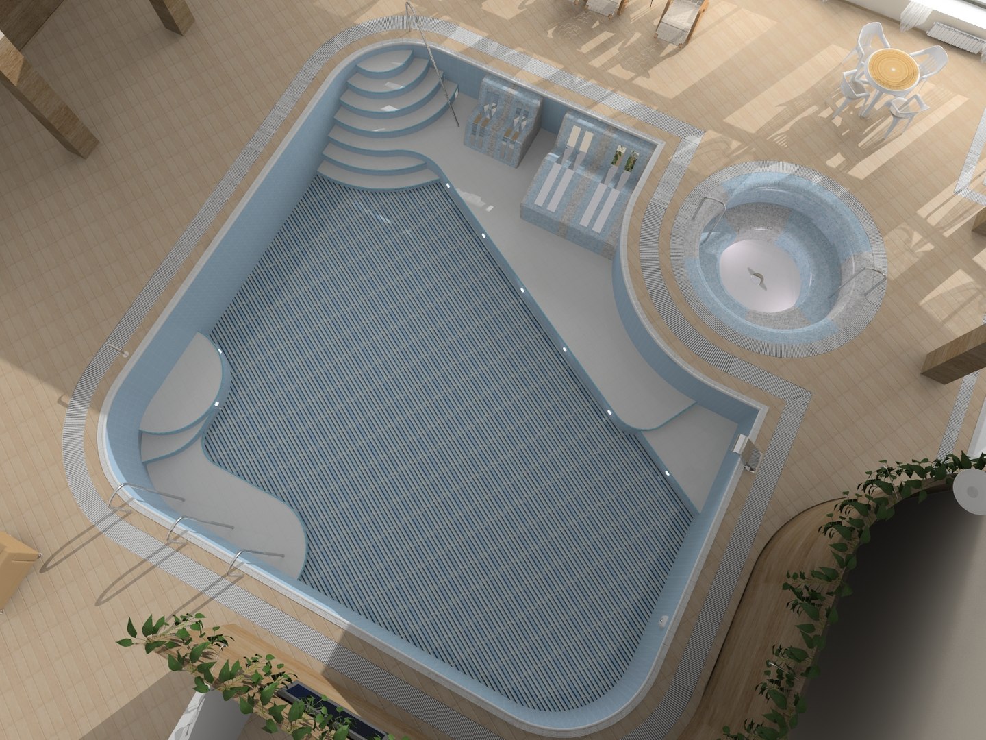 3d Interior Swimming Pool