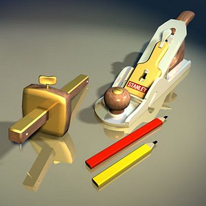 wood plane tool 01 3ds