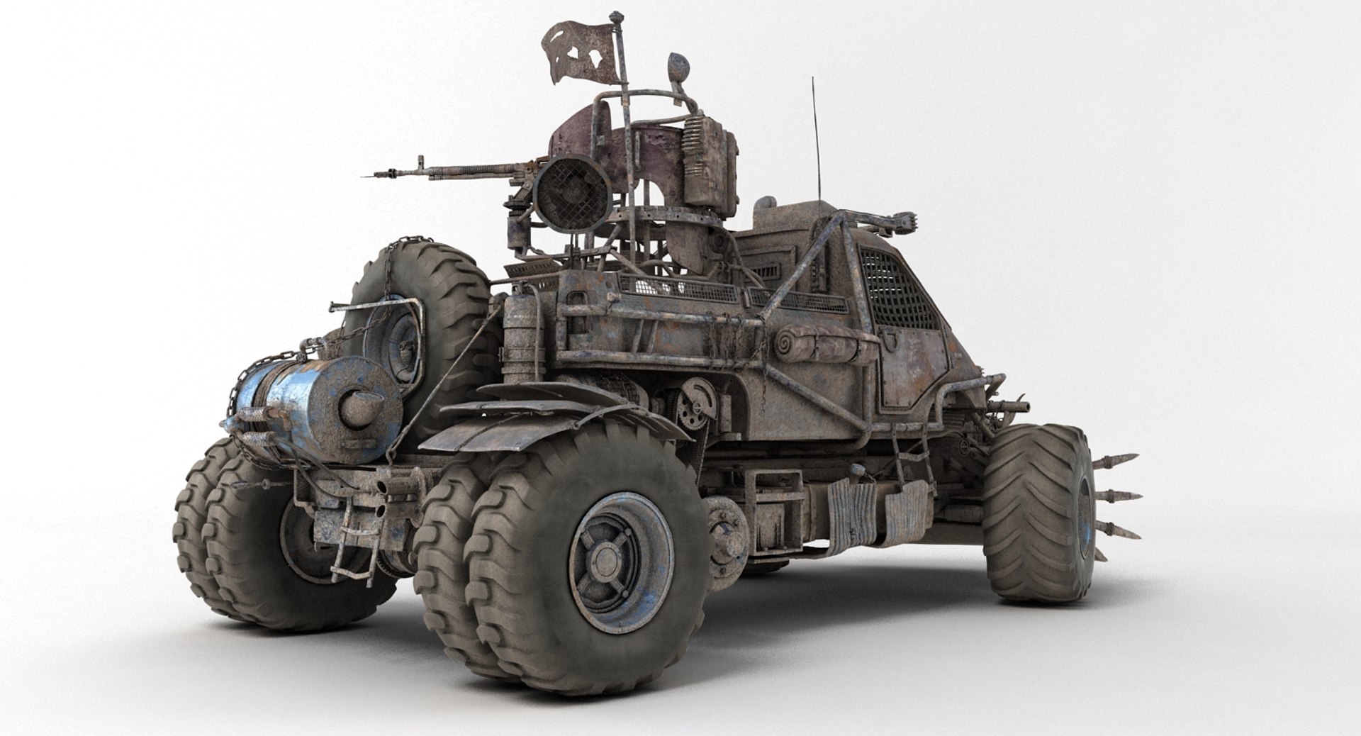 3d model apocalyptic truck