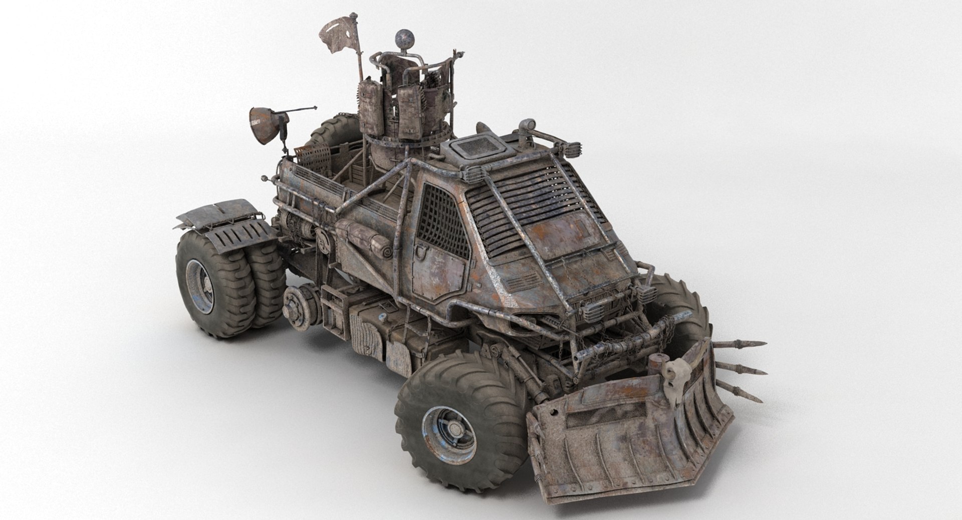 3d model apocalyptic truck