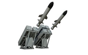 3D model Naval Strike Missile