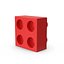 Red Toy Brick 2x2