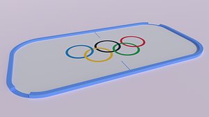 3D Figure Skating Rink model