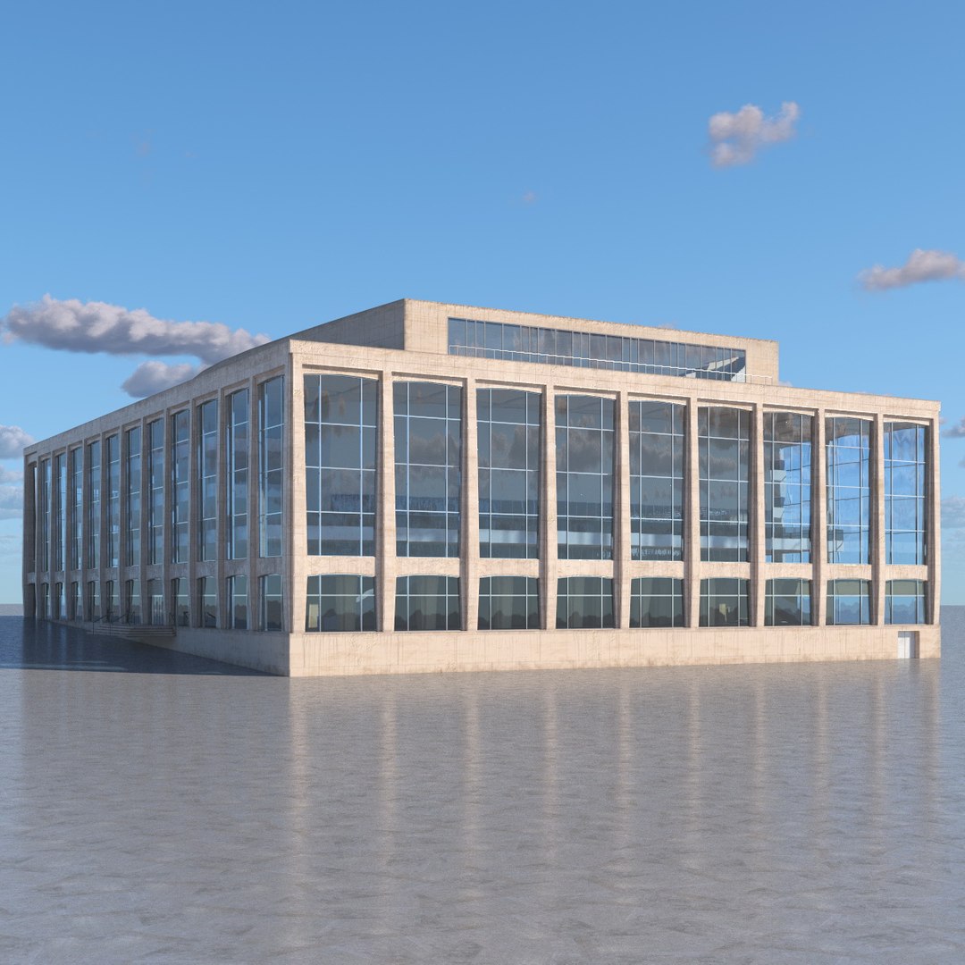David Geffen Hall 3D model preview