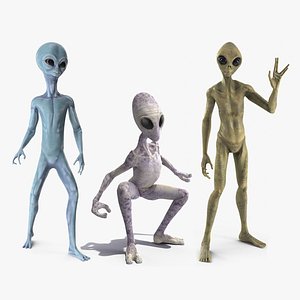 Humanoid Aliens Rigged Collection 2 for Maya