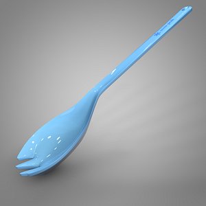 snow peak blue spork 3D model