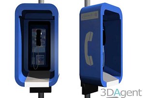 3dsmax payphone stall
