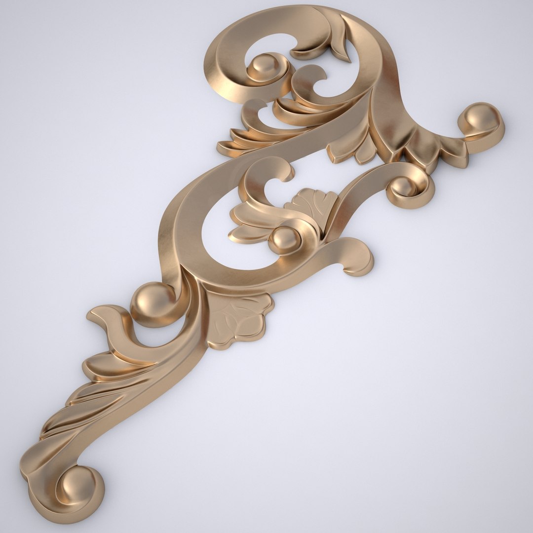 3D classical ornamental model - TurboSquid 1174631