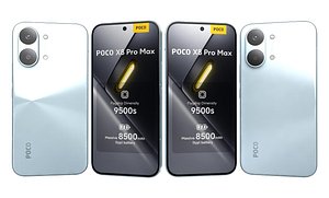 Xiaomi POCO X8 Pro Max Blue 3D model