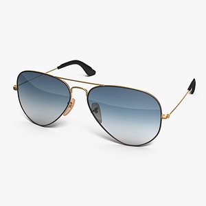 Classic Sunglasses Gradient Light Blue