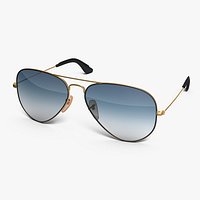 Classic Sunglasses Gradient Light Blue