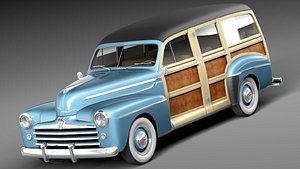 1948 woody wood station wagon 3ds