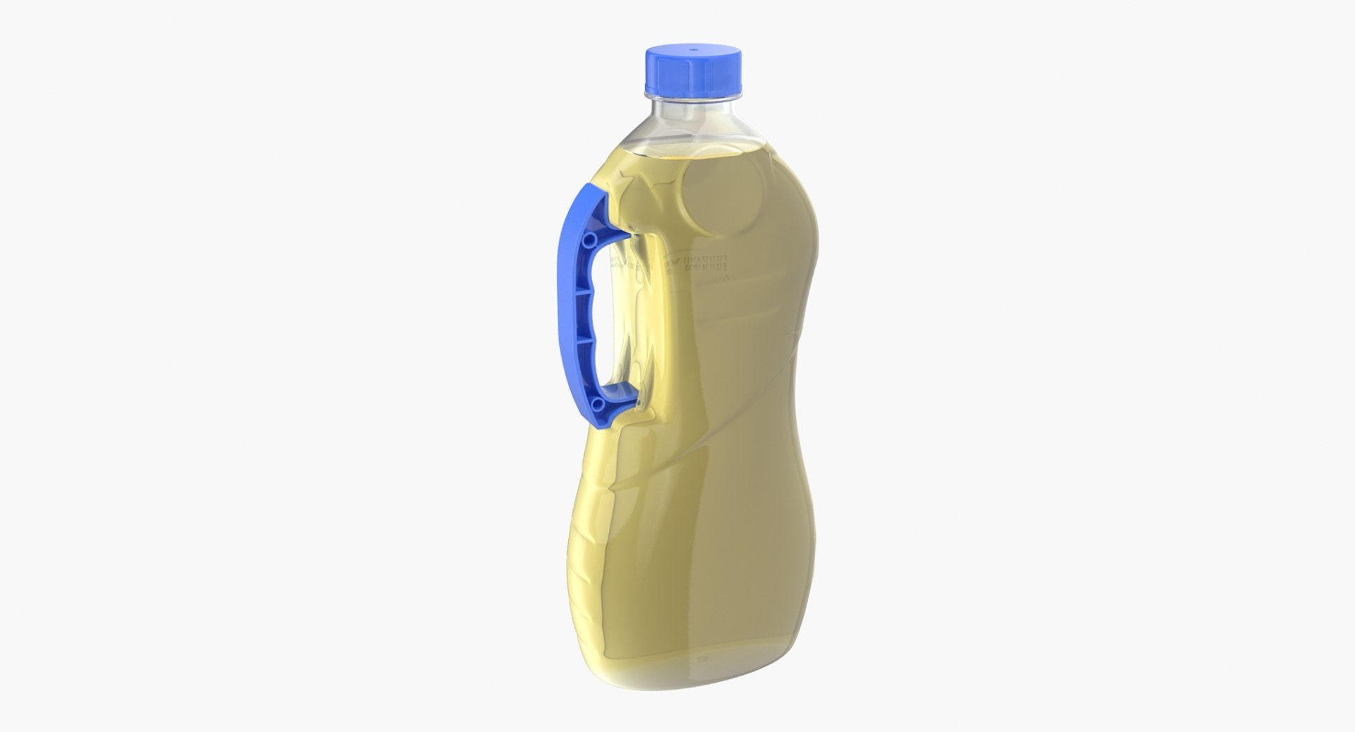 Sunflower Oil Package 3D model preview