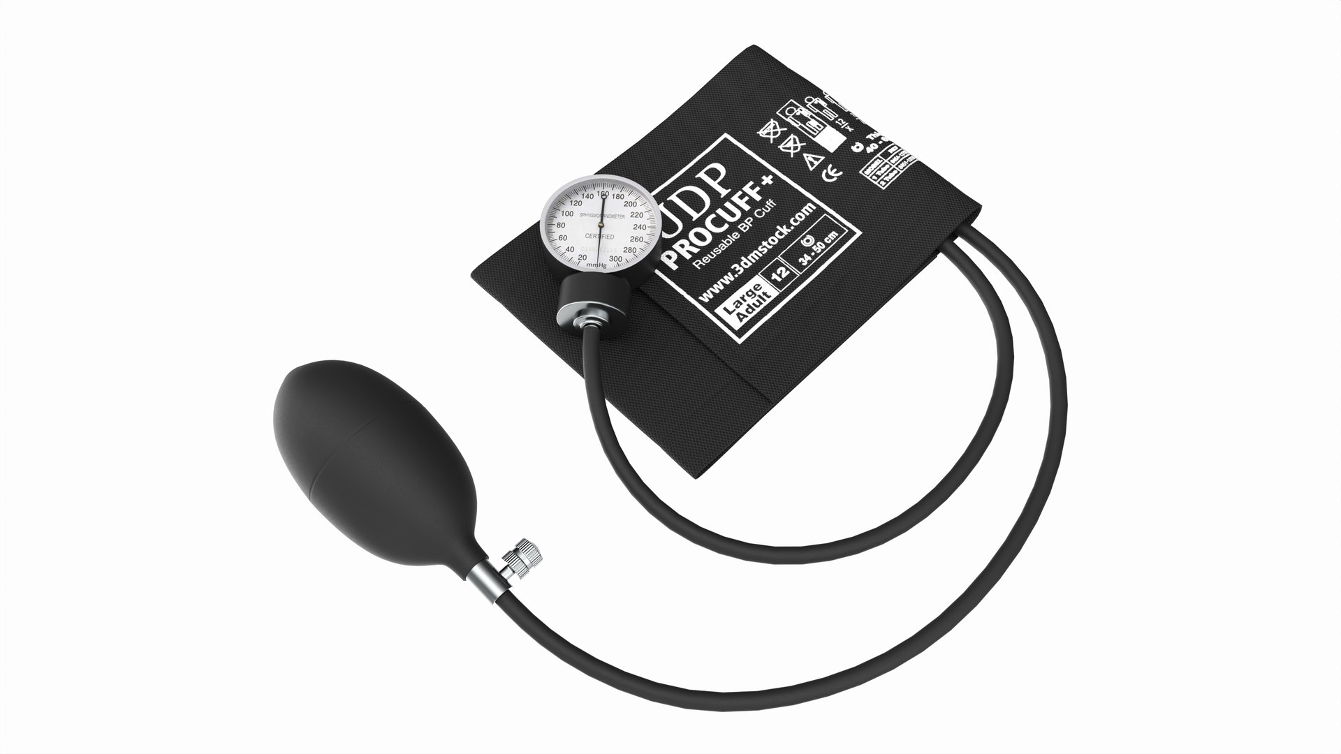 Portable Aneroid Sphygmomanometer With Nylon Cuff Model TurboSquid