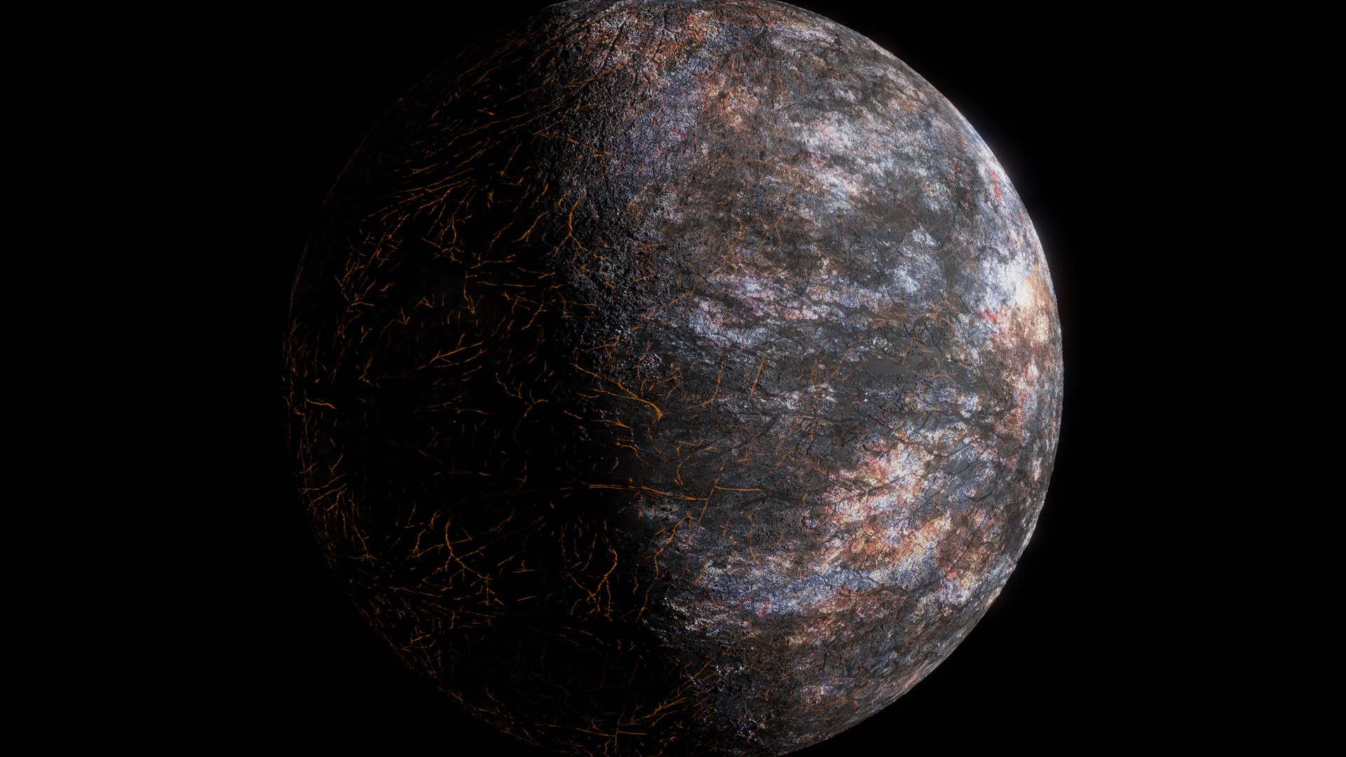 3D 16K Photorealistic Lava Planet model https://p.turbosquid.com/ts-thumb/Fc/Kbi9L0/Vg/4/png/1633212852/1920x1080/fit_q87/e6d780ef161b56917a03bd82863e3d64168e0627/4.jpg
