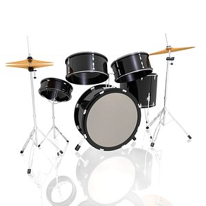 drum set 3d c4d