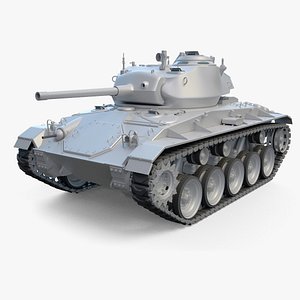 M24 Chaffee Light Tank High-Poly