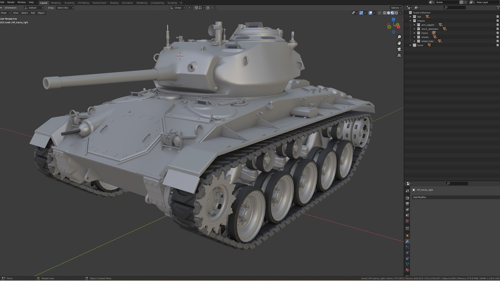 3D model M24 Chaffee Light Tank High-Poly https://p.turbosquid.com/ts-thumb/Fc/PwhjVW/lX/16_m24_chafee_hp_render/jpg/1636882809/1920x1080/fit_q87/98c1295c3b525619f354b8f8f847cb3ebe40c503/16_m24_chafee_hp_render.jpg