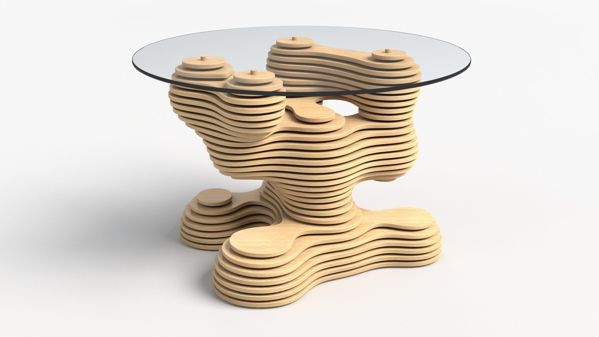 Parametric Coffee Table With Glasstop 02 Model - TurboSquid 2392475