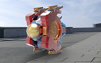Drone Futuristic - High Poly