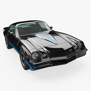 Classic Chevrolet Camaro Z28 Sports Car Black