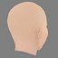 Aya Cash Head - No Hair - Low poly head for game