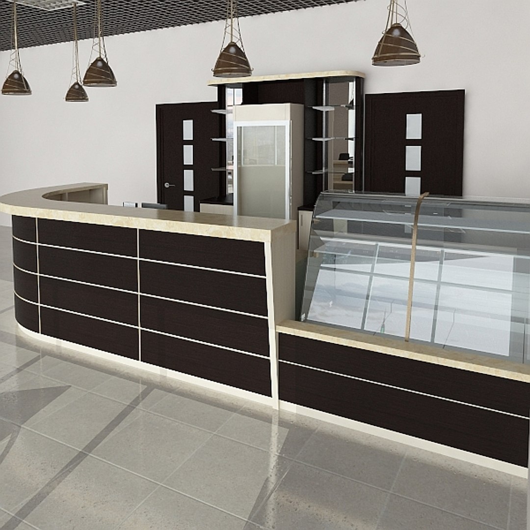 3d Model Bar Interior