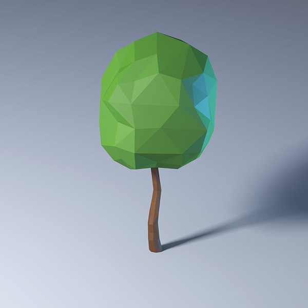 Polygonal trees pack model - TurboSquid 1216696