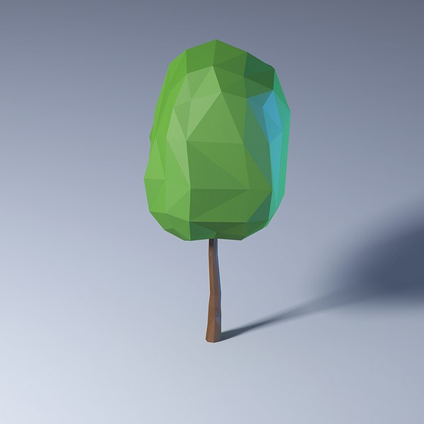 Polygonal trees pack model - TurboSquid 1216696