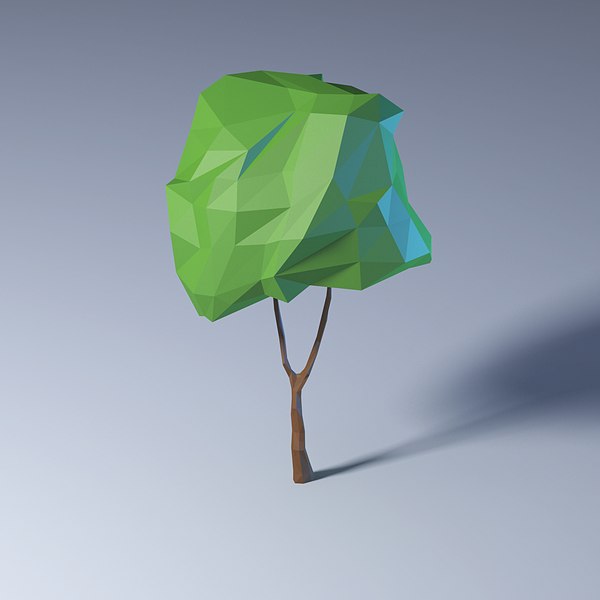 Polygonal trees pack model - TurboSquid 1216696