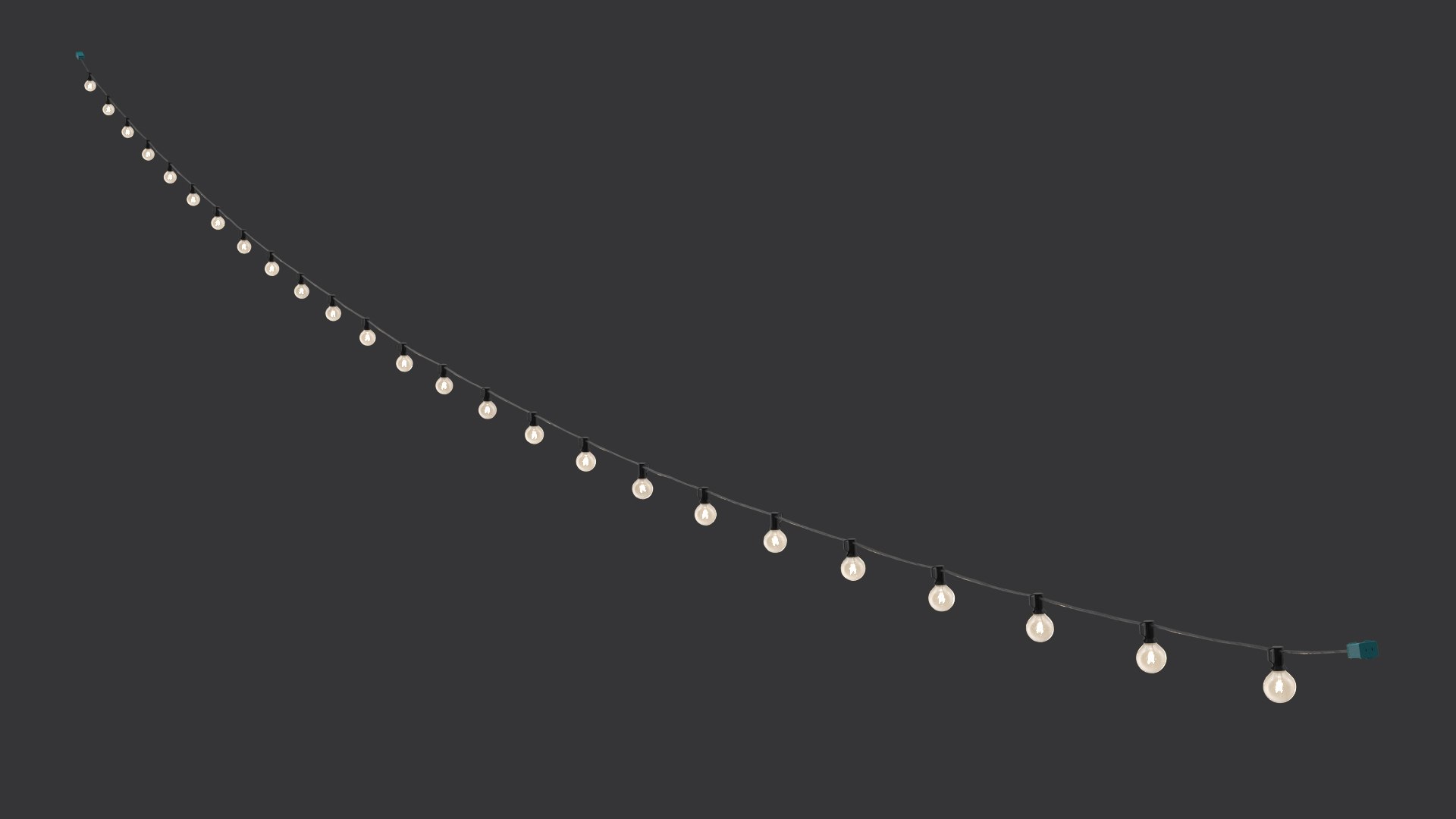 3D Model Outdoor String Lights TurboSquid 1997406