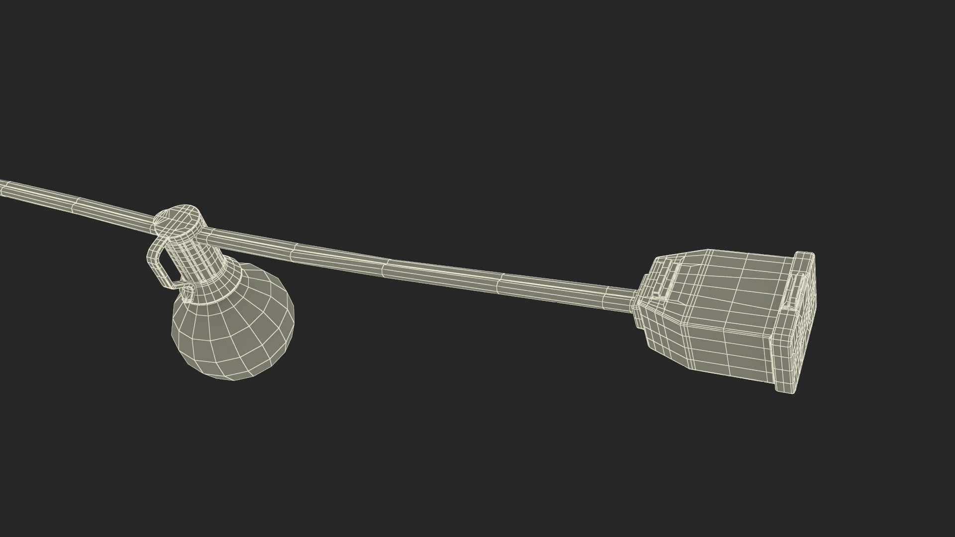 3D Model Outdoor String Lights - TurboSquid 1997406
