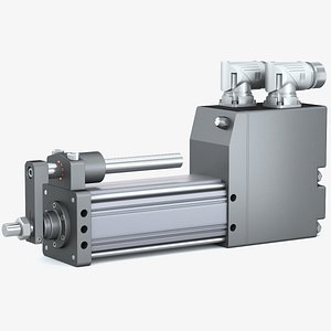 Electric actuator or electric cylinder 3D model