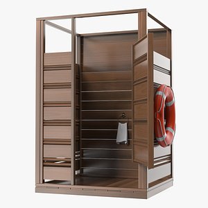 Wooden Dressing Cabin