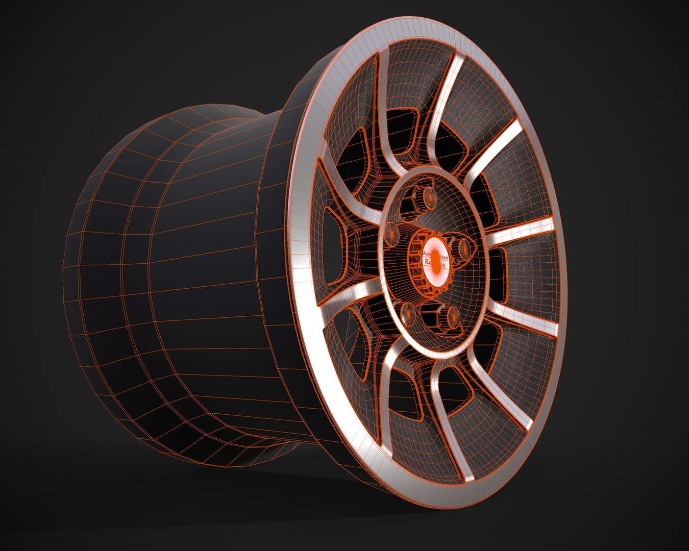 Vector Rim American Racing Model - TurboSquid 1539429