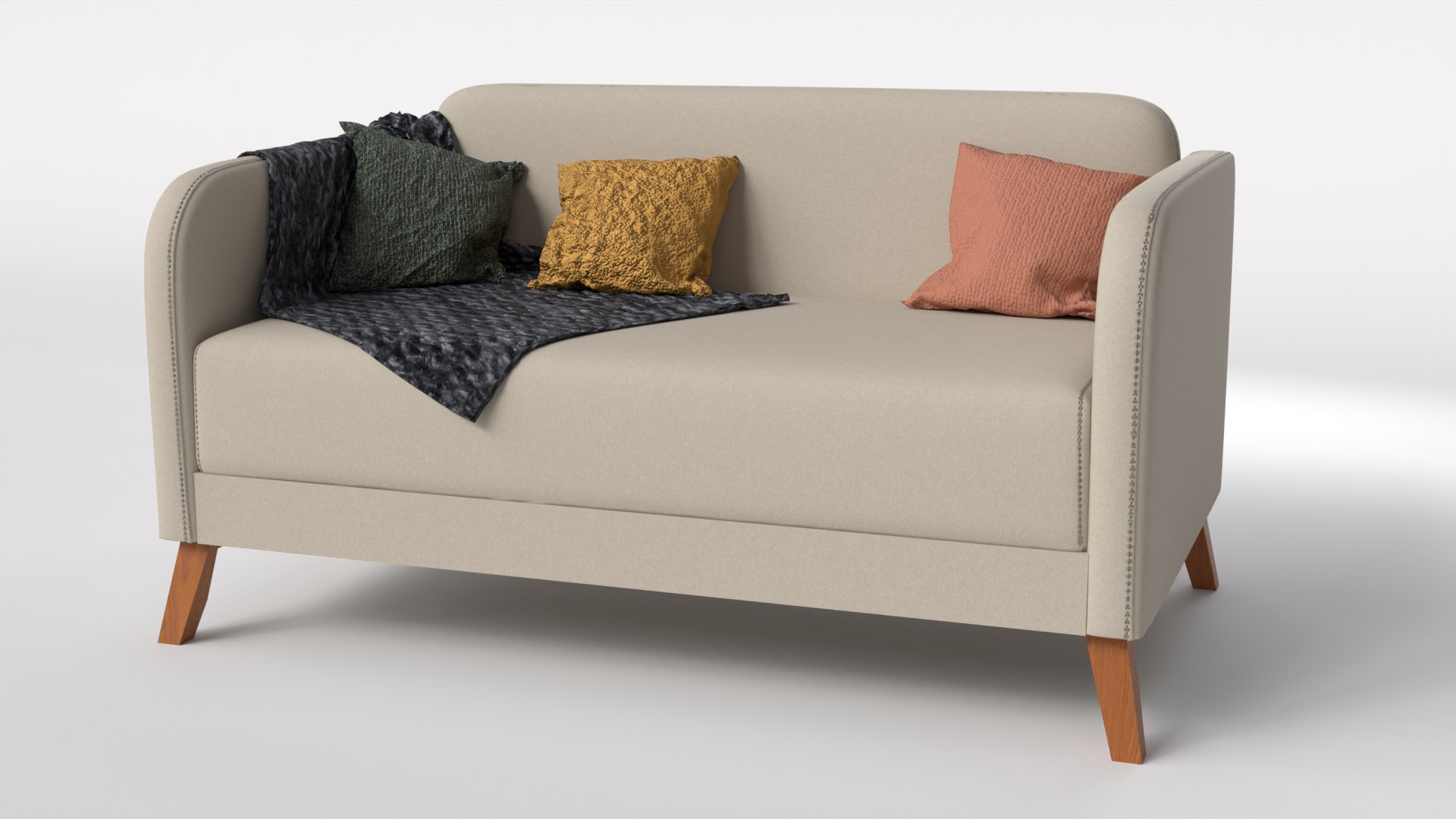 LINANAS IKEA 2-seat Sofa 3D Model - TurboSquid 2234198