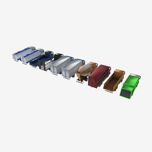 3D large truck collection