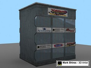 Control Building Tower - Low Poly