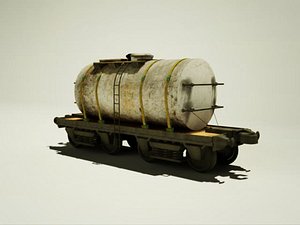 3d model old car milk