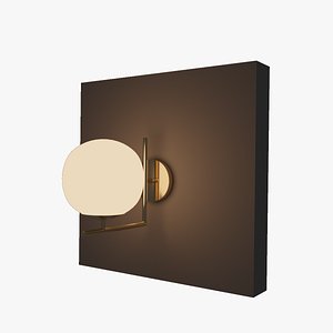 wall lamp modeled 3D