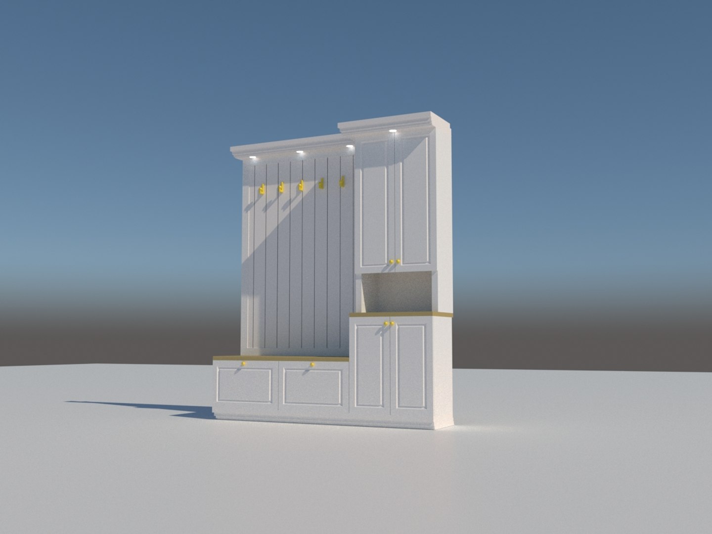 Hall Tree 3D Model - TurboSquid 1624106