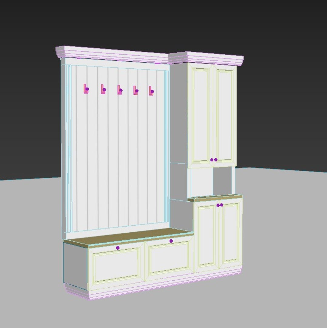 Hall Tree 3D Model - TurboSquid 1624106
