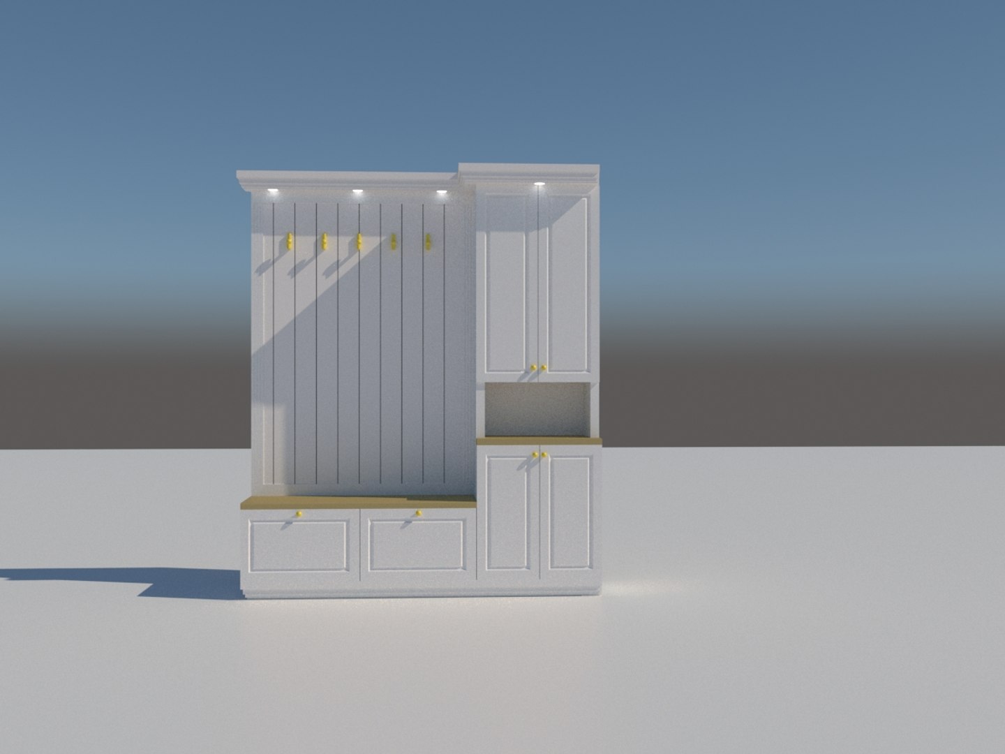 Hall Tree 3D Model - TurboSquid 1624106