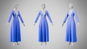Dress 35 Very Light Blue With Design model