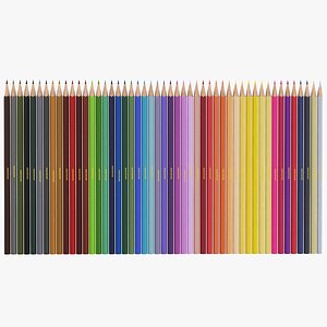 3D real color pencils