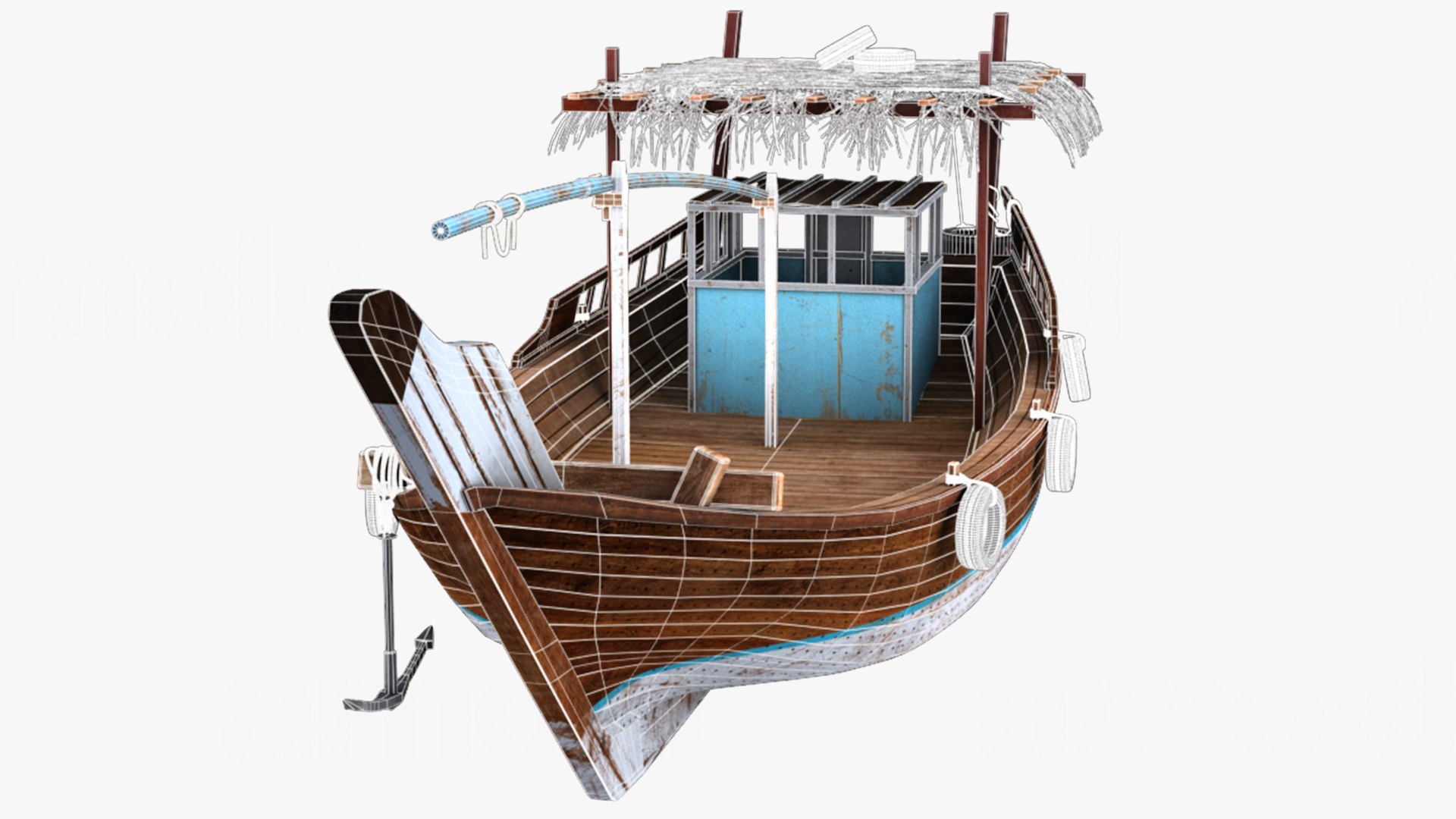 3D Wooden Dhow Model - TurboSquid 1223268